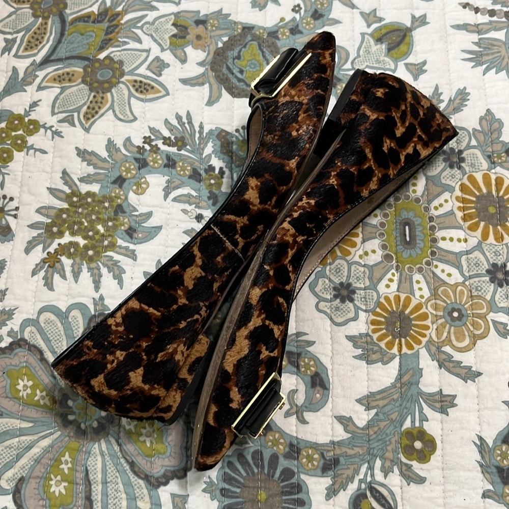 Louise et‎ Cie Bromley Genuine Cow Hair Animal Print Bow Flats Size 8.5 - Picture 4 of 10